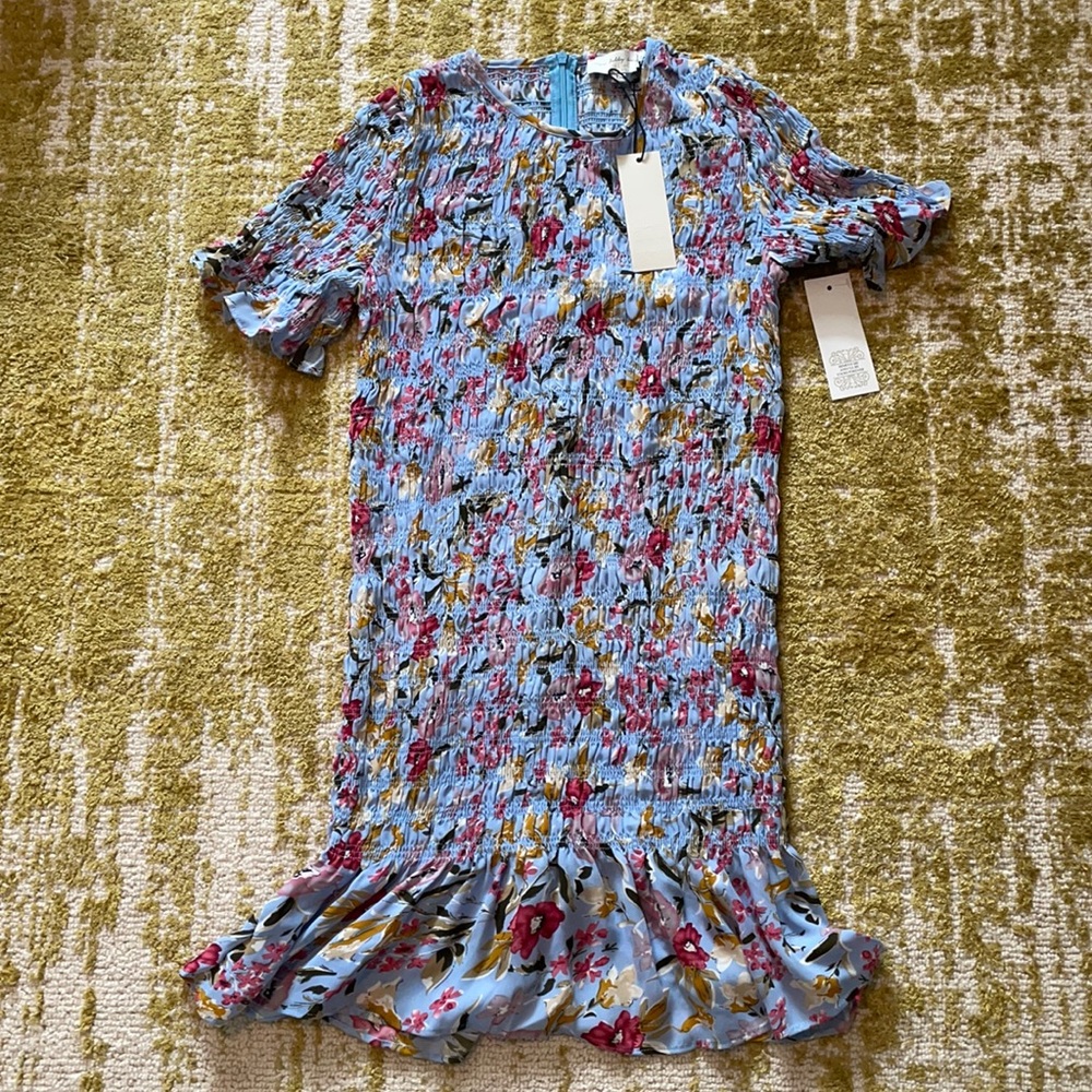 Never fully dressed - ruched floral mini dress